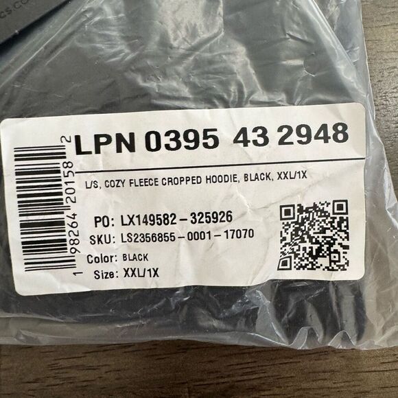 Fabletics Cozy Fleece Everyday Cropped Hoodie XXL/1X - Picture 5 of 6